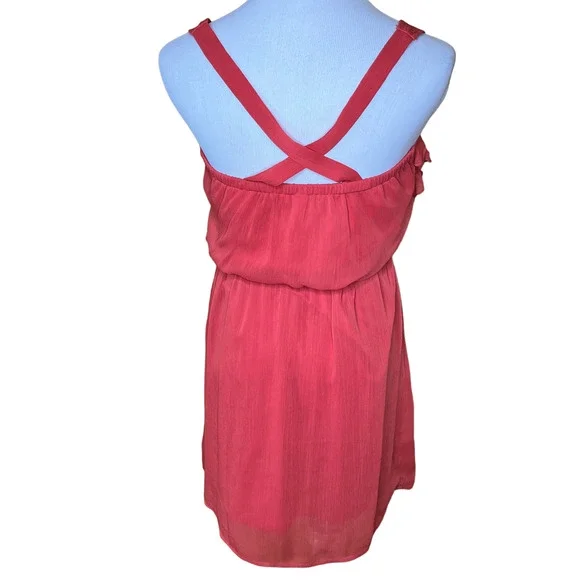 Xhilaration Ruffle Sleeveless Scoop Neck Dress S - Picture 2 of 7